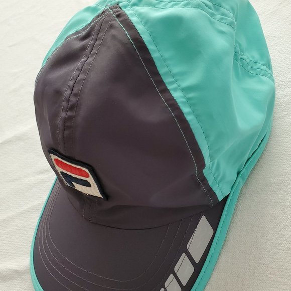 Fila Running Hat Adjustable Aqua and Grey - Picture 2 of 8